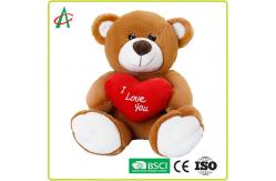 China Angelber 33cm Teddy Bear Hugging A Heart Super Soft 100 Safe Material supplier