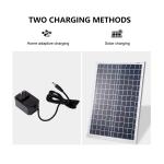 16'' Rechargeable Solar Powered Stand Fan With 25W Power And 20W Polysilicon Panel
