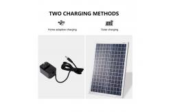 China 16'' Rechargeable Solar Powered Stand Fan With 25W Power And 20W Polysilicon Panel supplier