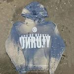 Premium Distressed Grey Hoodie Cropped Pullover Hoodie Unisex Comfortable for sale