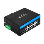 Realtek Gigabit ERPS Managed Switch Megabit 10Port Gigabit Support VLAN RSTP Ring for sale
