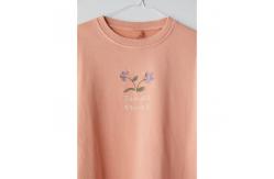 China Custom Plain Pullover Cotton Women Crew Neck Shirt Casual Sweatshirt supplier