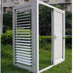 Modern UPVC Roller Louvre Blade Windows Shutter ODM
