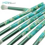 OEM 10pcs Travel Makeup Brush Set with Marble Lined Plastic Handle