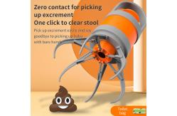 China Orange Octopus Poop Scooper With Bag Customized Pooper Scooper Storage supplier