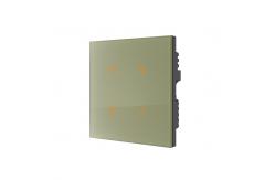 China Tuya APP Zigbee Smart Switch Touch Screen Glass Plastic Material supplier
