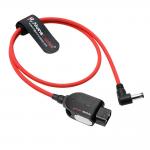 Alvin's Cables Smart Dtap to DC Cable for Atomos Ninja V, Ultra Flexible D-tap to 2.1 DC Right Angle Power Cable 2ft for Blackmagic Design Video Assist, SmallHD 702, for Feelworld FW568 Monitor, Red for sale