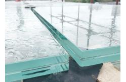 China 10mm 20mm Clear Tempered Laminated Glass High Transparency For Commercial Applications supplier