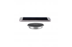 China Desktop Round 15W Embedded Wireless Charger Aluminum Alloy supplier