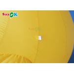 Yellow 2m Inflatable Christmas Duck With Hat Courtyard Decoration
