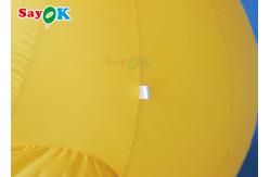 China Yellow 2m Inflatable Christmas Duck With Hat Courtyard Decoration supplier