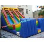 1000D Big Commercial Inflatable Slide ，5.5L Colorful Outdoor Summer slides for sale