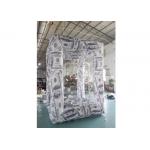 Custom Oxford Advertising Inflatable Cube Cash Money Catching Machine Grab Booth for sale