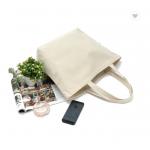 Printed Organic Cotton Fabric Bag Eco Friendly Canvas Tote Bags 6oz 8oz for sale
