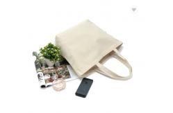 China Printed Organic Cotton Fabric Bag Eco Friendly Canvas Tote Bags 6oz 8oz supplier