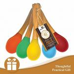 Burnished Bamboo Kitchen Tools Cooking Utensils And Stir Fry Set 6 - Piece Set for sale