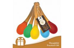 China Burnished Bamboo Kitchen Tools Cooking Utensils And Stir Fry Set 6 - Piece Set supplier