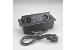 China Hidden Znic Alloy USB Data Tabletop Pop Up Socket supplier