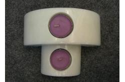 China Set 2 Natural Stone Candle Holders Hand Made Material Solid Marble Material supplier