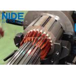 Deep water pump motor stator coil and wedge winding inserter