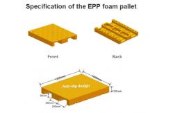China EPP Foam Two Way Entry Cold Storage Plastic Pallets Single Faced supplier