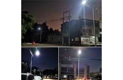 China Custom Ip65 Galvanized Solar Street Light 8 - 12M Single Arm Road Pole Parts supplier
