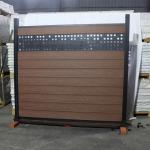 Fireproof Durable Outdoor WPC Fencing Panels Easy To Install Waterproof Sand Blasting