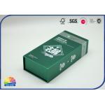 Green Customized Paper Gift Boxes With Lid Gift Packing Box Pantone Print for sale