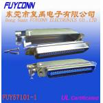 DDK Solder 50 Pin Centronic Ribbon Cable Connector With Metal Cover for sale
