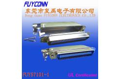 China DDK Solder 50 Pin Centronic Ribbon Cable Connector With Metal Cover supplier