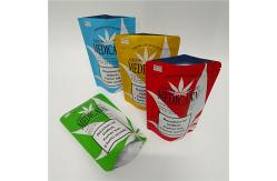China Custom Printed Recyclable Mylar Smell Proof Weed Gummy Bear Edible Resealable  Packaging Bag supplier