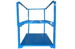 China Q235B Metal Warehouse Storage Shelves Stackable Storage Cages supplier
