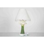 Country Cabins Classic Home Table Lamps With Hanging Crystal Flower Shape for sale