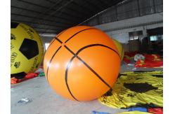 China Custom 0.18mm Pvc Basketball Helium Balloon Advertising Inflatables For Promotion supplier