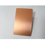 Plated Rose Gold Metal Membership Card With Custom Company Logo / Metal Business Cards for sale