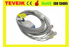 China Mindray BeneView T5 5 Leads  ECG Cable , Grey ECG  Lead Wires With Snap supplier