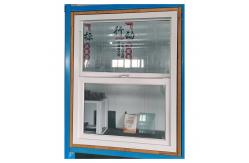 China White Single Hung Vinyl Windows Double Pane Vertical Sliding Glass Window supplier