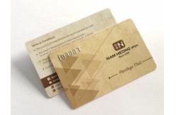 China Golssy Finish Smooth PVC Business Cards With Flat Serial Number Waterproof supplier