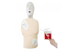 China Red Hand Held Automated Electronic Defibrillator With Defibrillation Button supplier