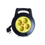 4 Way 220V Small Cable Reel Extension Cord Power Strip 16 Amp PP Material for sale