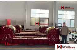 China CR-600T Bolt Adjustment Pipe Welding Rotator Steel Wheel / Tank Turning Rolls supplier