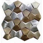 Aluminum 3D Mosaic For Wall Coverings , Backsplashes , Accent Walls Or Flooring for sale