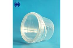 China Butter Biscuits IML Bucket Microwavable Clear Plastic Bucket With Lid supplier