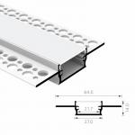 Aluminum IP20 LED Plaster Profile Recessed Extrusion Channel for sale