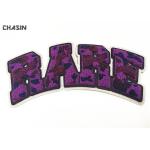 Name Letter Chenille Embroidery Patches With Camouflage Thread 7 Width