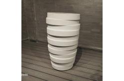 China Texture Surface Fiber Clay Planter Waterproof Fireproof And Frost Resistant supplier