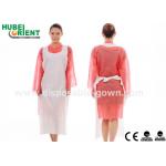 ISO13485 Odorless Polythene Disposable Aprons Without Sleeves for sale