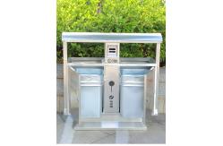 China Silver Sustainable 1m Height Recycling Garbage Bins supplier