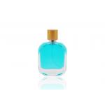 Crystal Clear Cosmetic Spray Bottle , Empty Perfume Bottles With Matte Gold Cap for sale