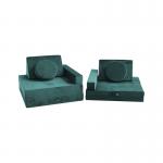 10 Pieces Foam Modular Play Sofa Waterproof Liner Foam Play Set